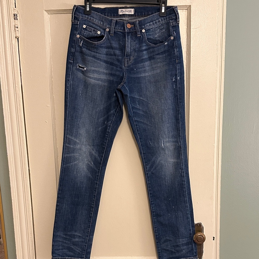 Madewell Women's Straight Leg Jeans - Dark Blue